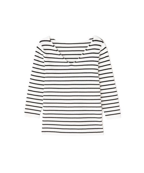 FREE'S MART（フリーズマート）の「七分袖総針Ｖネックニット（ニット/セーター・レディース・ホワイト/ブラック/パープル/ブルー/ホワイト系その他・FREE）」の19枚目の写真