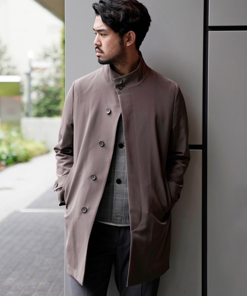 ★希少サイズ★23区 ダブルクロス スタンドカラーコート 2XL ビッグサイズ COAT LAB（コートラボ）の「トリアセダブルクロススタンドコート