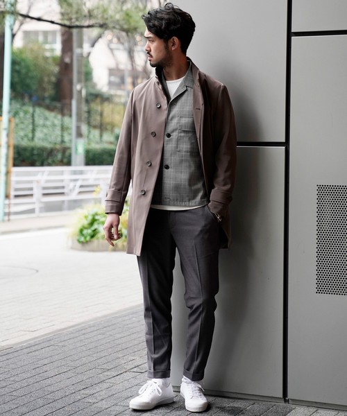 COAT LAB（コートラボ）の「トリアセダブルクロススタンドコート