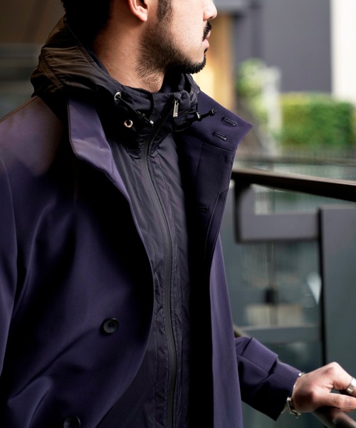 COAT LAB（コートラボ）の「トリアセダブルクロススタンドコート