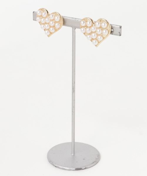 Fun & Daily(ファンアンドデイリー)の「F&D : アレンジハートピアス(ピアス(両耳用)・レディース・ゴールド/ゴールド系その他2・FREE)」の2枚目の写真