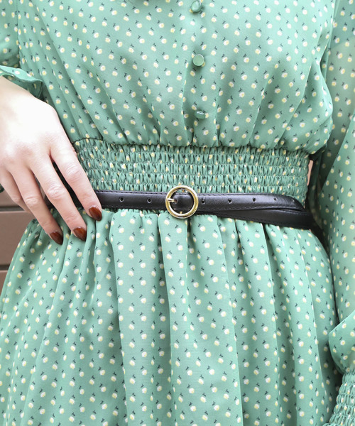 WEGO（ウィゴー）の「WEGO/カラーリング細ベルト（ベルト・レディース・ホワイト/ブラック/レッド/ブラウン/シルバー・FREE）」の2枚目の写真