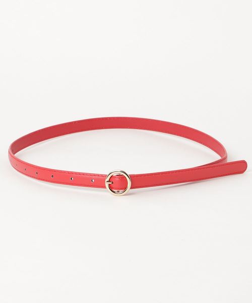 WEGO（ウィゴー）の「WEGO/カラーリング細ベルト（ベルト・レディース・ホワイト/ブラック/レッド/ブラウン/シルバー・FREE）」の14枚目の写真