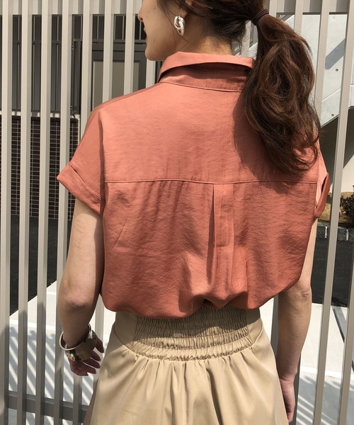 &g'aime（アンジェム）の「【&g'aime】サファリチュニックシャツ（シャツ/ブラウス・レディース・ベージュ/カーキ/オレンジ・FREE）」の12枚目の写真