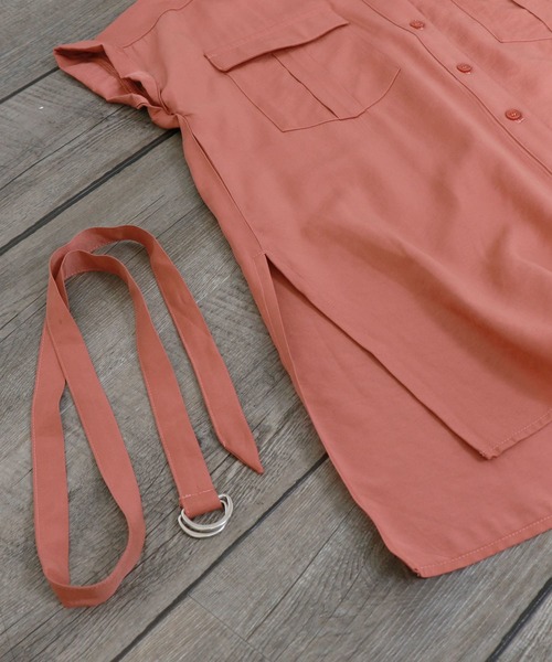 &g'aime（アンジェム）の「【&g'aime】サファリチュニックシャツ（シャツ/ブラウス・レディース・ベージュ/カーキ/オレンジ・FREE）」の15枚目の写真