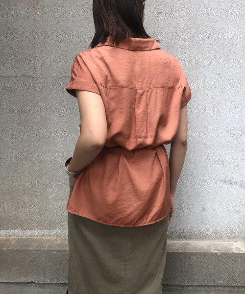 &g'aime（アンジェム）の「【&g'aime】サファリチュニックシャツ（シャツ/ブラウス・レディース・ベージュ/カーキ/オレンジ・FREE）」の20枚目の写真