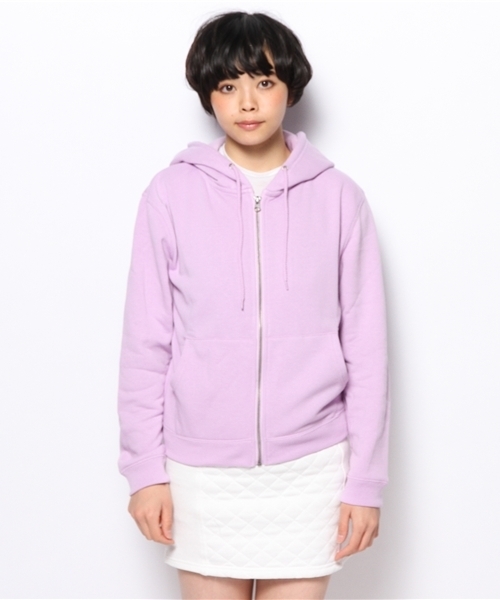 WEGO（ウィゴー）の「WEGO/ZIPパーカー（パーカー・レディース・杢グレー/ブルー/ライトパープル/ライトイエロー・FREE）」の5枚目の写真