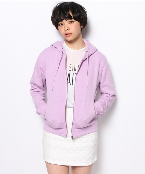 WEGO（ウィゴー）の「WEGO/ZIPパーカー（パーカー・レディース・杢グレー/ブルー/ライトパープル/ライトイエロー・FREE）」の13枚目の写真