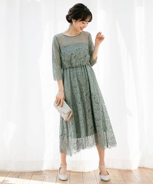 A part by | OC＊スカラレースフレアワンピース 835741(ドレス)