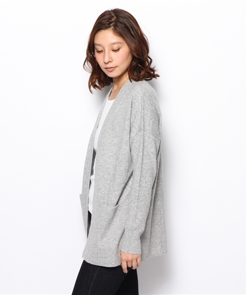 PLST（プラステ）の「アンゴラ混トッパーカーディガン