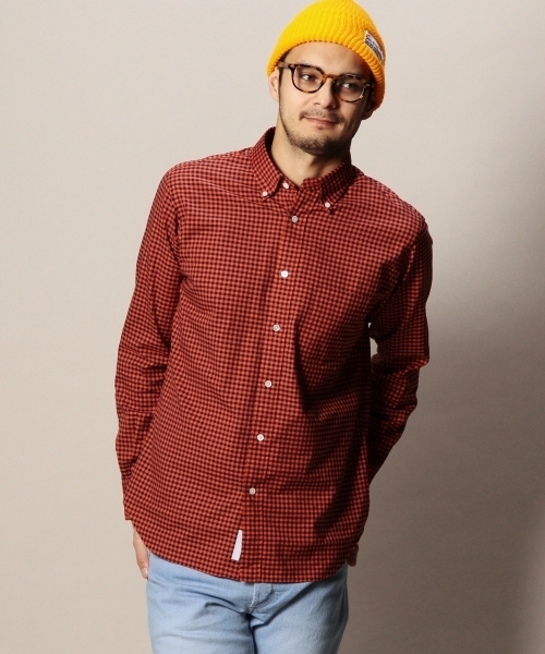 BEAUTY&YOUTH UNITED ARROWS(ビューティーアンドユースユナイテッドアローズ)の「BY オックスフォード ギンガムチェックシャツ BD(Regular)◆(シャツ/ブラウス・メンズ・ブラック/ロイヤルブルー/オレンジ・X-SMALL/SMALL/X-LARGE/MEDIUM/LARGE)」の3枚目の写真