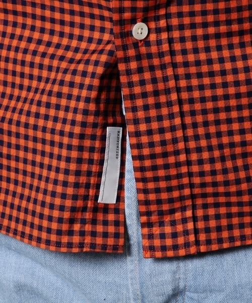 BEAUTY&YOUTH UNITED ARROWS(ビューティーアンドユースユナイテッドアローズ)の「BY オックスフォード ギンガムチェックシャツ BD(Regular)◆(シャツ/ブラウス・メンズ・ブラック/ロイヤルブルー/オレンジ・X-SMALL/SMALL/X-LARGE/MEDIUM/LARGE)」の8枚目の写真