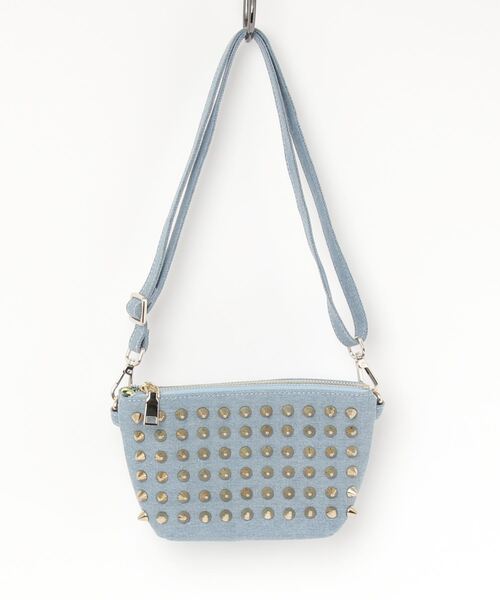 RiNc （リンク）の「【 GLAM JAM / グラムジャム 】 スタッズ ショルダー バッグ（ショルダーバッグ・レディース・ホワイト/ホワイト系その他/インディゴブルー/ピンク系その他/ネイビー/ブルー/ブルー系その他/ホワイト系その他2/ピンク系その他2/ピンク/レッド/ブラック・FREE）」の6枚目の写真