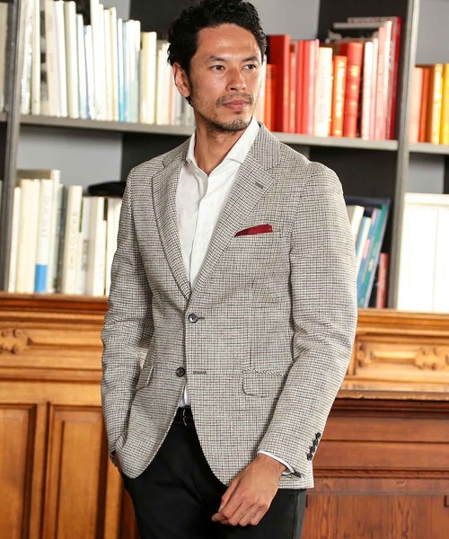 MEN'S BIGI（メンズビギ）の「モールドビーチェック テーラードジャケット（テーラードジャケット・メンズ・ベージュ/ネイビー・SS/S/M/L/LL）」の21枚目の写真