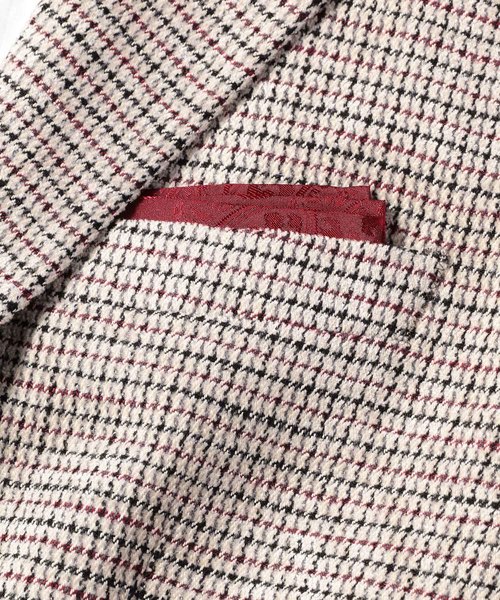 MEN'S BIGI（メンズビギ）の「モールドビーチェック テーラードジャケット（テーラードジャケット・メンズ・ベージュ/ネイビー・SS/S/M/L/LL）」の16枚目の写真
