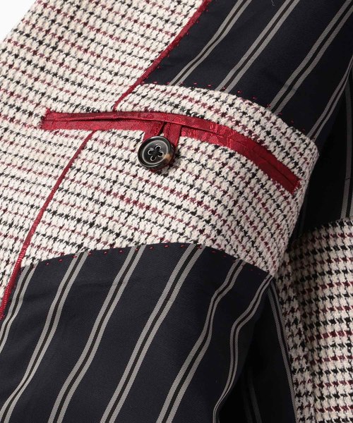 MEN'S BIGI（メンズビギ）の「モールドビーチェック テーラードジャケット（テーラードジャケット・メンズ・ベージュ/ネイビー・SS/S/M/L/LL）」の10枚目の写真