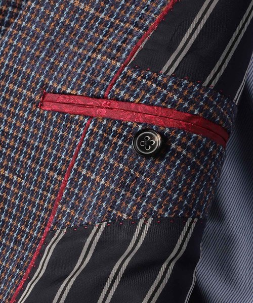 MEN'S BIGI（メンズビギ）の「モールドビーチェック テーラードジャケット（テーラードジャケット・メンズ・ベージュ/ネイビー・SS/S/M/L/LL）」の14枚目の写真