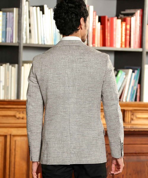 MEN'S BIGI（メンズビギ）の「モールドビーチェック テーラードジャケット（テーラードジャケット・メンズ・ベージュ/ネイビー・SS/S/M/L/LL）」の6枚目の写真