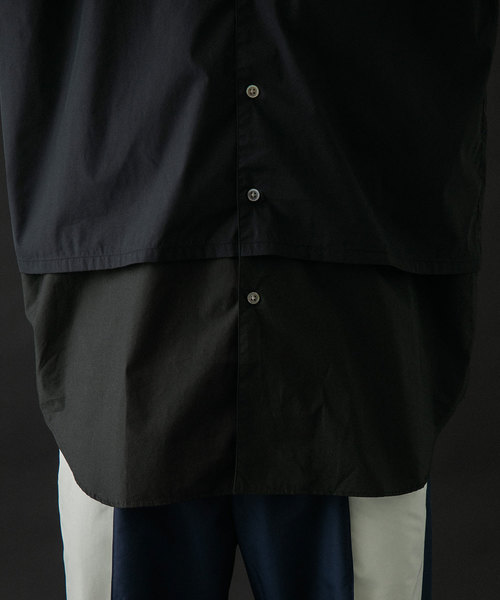 UNITED TOKYO(ユナイテッドトウキョウ)の「タイプライターレイヤードシャツ(シャツ/ブラウス・メンズ・ブラック/オフホワイト・1/2/3)」の8枚目の写真