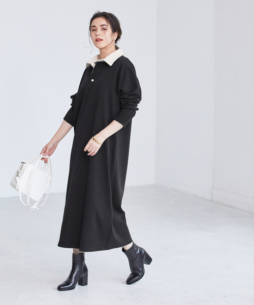 MACHATT rugger shirt onepiece マチャットワンピース ラガーシャツ