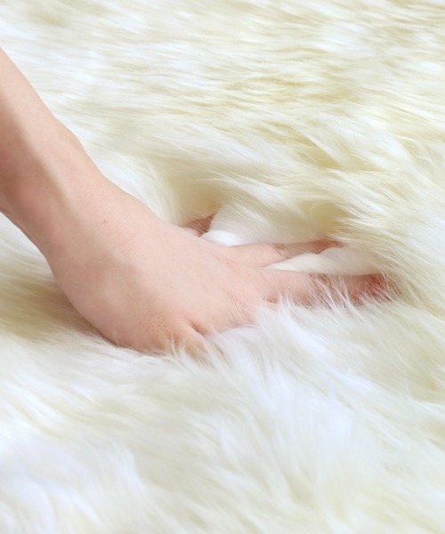 ムートンファー円座丸型ラグ（ラグ/マット）｜sankyo shokai