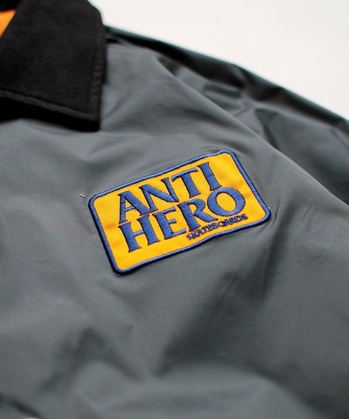 ANTI HERO コーチジャケット グレー M ANTIHERO - antihero アンチヒーロー コーチジャケットの通販 by