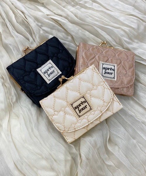 apres jour（アプレジュール）の「ハートキルティングがまぐちウォレット【ZOZOTOWN限定アイテム】（財布・レディース・ブラック/アイボリー/モカ・ﾌﾘ-）」の7枚目の写真