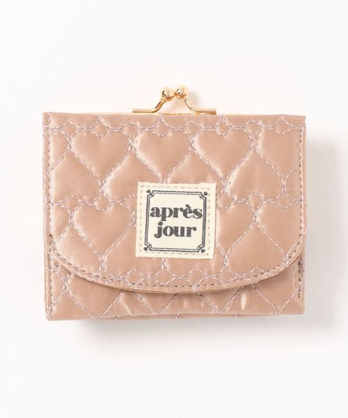apres jour（アプレジュール）の「ハートキルティングがまぐちウォレット【ZOZOTOWN限定アイテム】（財布・レディース・ブラック/アイボリー/モカ・ﾌﾘ-）」の6枚目の写真