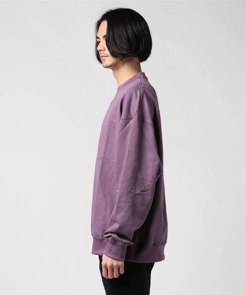 MAISON SPECIAL（メゾンスペシャル）の「《ユニセックスアイテム》ALBINI/アルビニ CORCORAN裏毛クルーネックスウェット【MAISON SPECIAL/メゾンスペシャル】（スウェット・メンズ・グレイッシュベージュ/ブラック/パープル/ピンク/ブルー・1/2/0/3）」の7枚目の写真