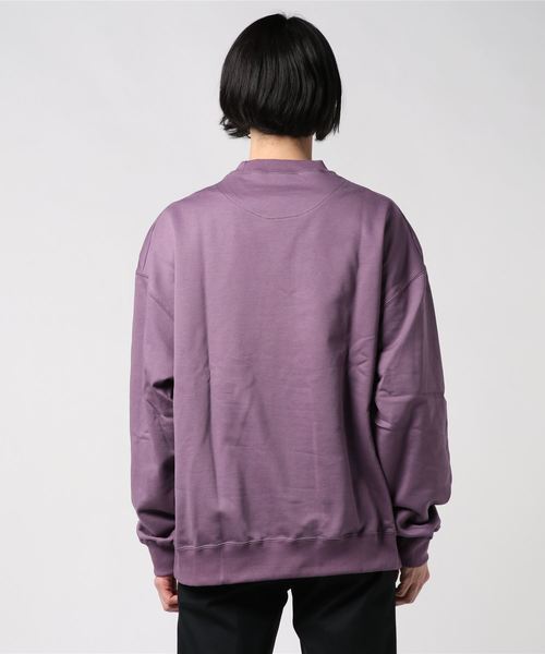 MAISON SPECIAL（メゾンスペシャル）の「《ユニセックスアイテム》ALBINI/アルビニ CORCORAN裏毛クルーネックスウェット【MAISON SPECIAL/メゾンスペシャル】（スウェット・メンズ・グレイッシュベージュ/ブラック/パープル/ピンク/ブルー・1/2/0/3）」の6枚目の写真