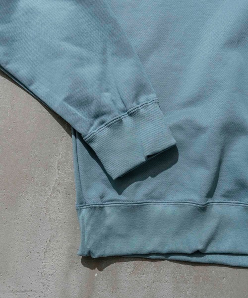 MAISON SPECIAL（メゾンスペシャル）の「《ユニセックスアイテム》ALBINI/アルビニ CORCORAN裏毛クルーネックスウェット【MAISON SPECIAL/メゾンスペシャル】（スウェット・メンズ・グレイッシュベージュ/ブラック/パープル/ピンク/ブルー・1/2/0/3）」の10枚目の写真