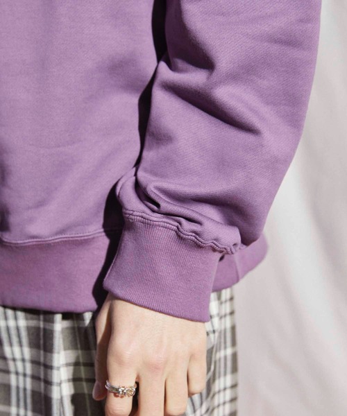 MAISON SPECIAL（メゾンスペシャル）の「《ユニセックスアイテム》ALBINI/アルビニ CORCORAN裏毛クルーネックスウェット【MAISON SPECIAL/メゾンスペシャル】（スウェット・メンズ・グレイッシュベージュ/ブラック/パープル/ピンク/ブルー・1/2/0/3）」の13枚目の写真