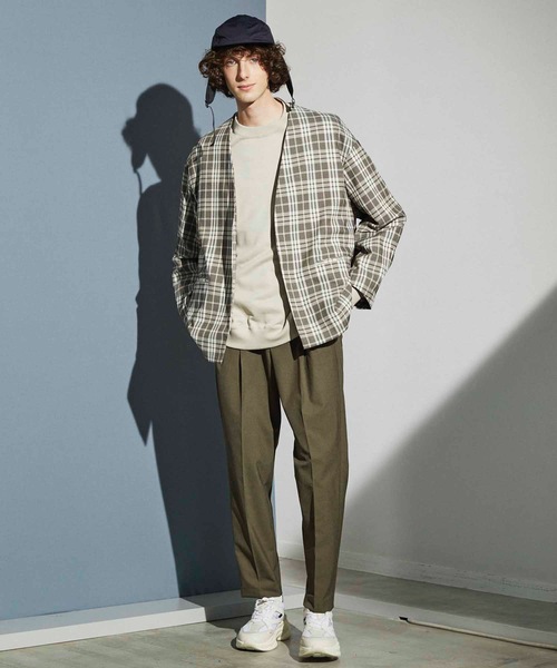 MAISON SPECIAL（メゾンスペシャル）の「《ユニセックスアイテム》ALBINI/アルビニ CORCORAN裏毛クルーネックスウェット【MAISON SPECIAL/メゾンスペシャル】（スウェット・メンズ・グレイッシュベージュ/ブラック/パープル/ピンク/ブルー・1/2/0/3）」の22枚目の写真