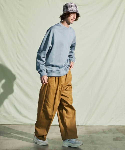 MAISON SPECIAL（メゾンスペシャル）の「《ユニセックスアイテム》ALBINI/アルビニ CORCORAN裏毛クルーネックスウェット【MAISON SPECIAL/メゾンスペシャル】（スウェット・メンズ・グレイッシュベージュ/ブラック/パープル/ピンク/ブルー・1/2/0/3）」の21枚目の写真