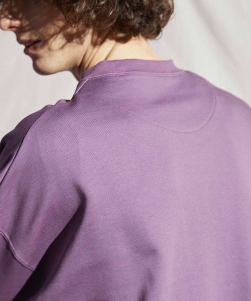 MAISON SPECIAL（メゾンスペシャル）の「《ユニセックスアイテム》ALBINI/アルビニ CORCORAN裏毛クルーネックスウェット【MAISON SPECIAL/メゾンスペシャル】（スウェット・メンズ・グレイッシュベージュ/ブラック/パープル/ピンク/ブルー・1/2/0/3）」の11枚目の写真