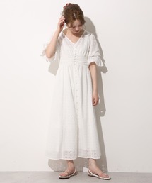 one after another NICE CLAUP | 袖コンシャスガウンワンピース(ワンピース)