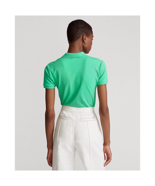 POLO RALPH LAUREN(ポロ ラルフ ローレン)の「スリム フィット ストレッチ ポロシャツ(ポロシャツ・レディース・グリーン・SMALL/MEDIUM/LARGE/X-SMALL/X-LARGE)」の6枚目の写真