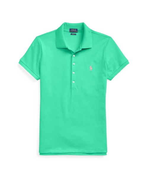 POLO RALPH LAUREN(ポロ ラルフ ローレン)の「スリム フィット ストレッチ ポロシャツ(ポロシャツ・レディース・グリーン・SMALL/MEDIUM/LARGE/X-SMALL/X-LARGE)」の7枚目の写真