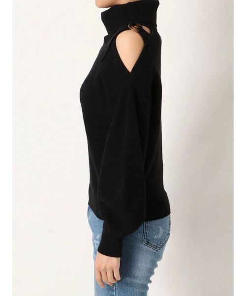 RESEXXY（リゼクシー）の「ショルダーカットニットトップス（ニット/セーター・レディース・ブラック/モカ/ワイン・FREE）」の12枚目の写真