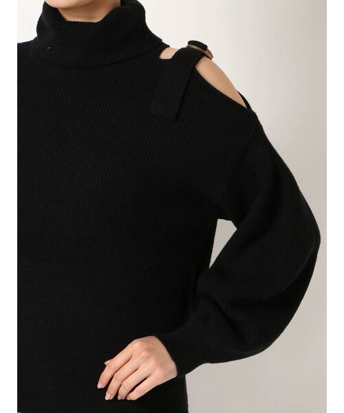 RESEXXY（リゼクシー）の「ショルダーカットニットトップス（ニット/セーター・レディース・ブラック/モカ/ワイン・FREE）」の15枚目の写真