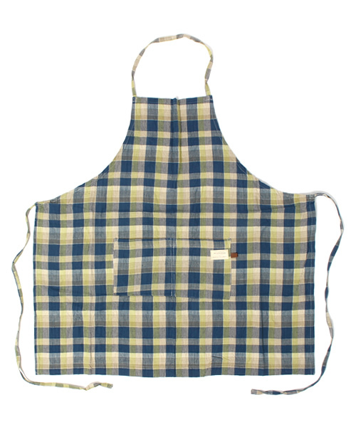 GEORGE'S（ジョージズ）の「Dil se handloom サロンエプロン（キッチンツール・グリーン/ネイビー・FREE）」の2枚目の写真