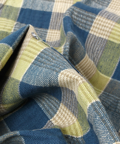 GEORGE'S（ジョージズ）の「Dil se handloom サロンエプロン（キッチンツール・グリーン/ネイビー・FREE）」の9枚目の写真