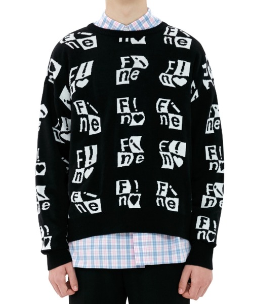 Fine The（ファインザ）の「WINDOWS LOGO CREWNECK KNIT（ニット
