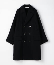 【美品・希少】トゥモローランド トリコ ニット ダブル Pコート ロングコート 美品・希少】トゥモローランド トリコ ニット ダブル Pコート