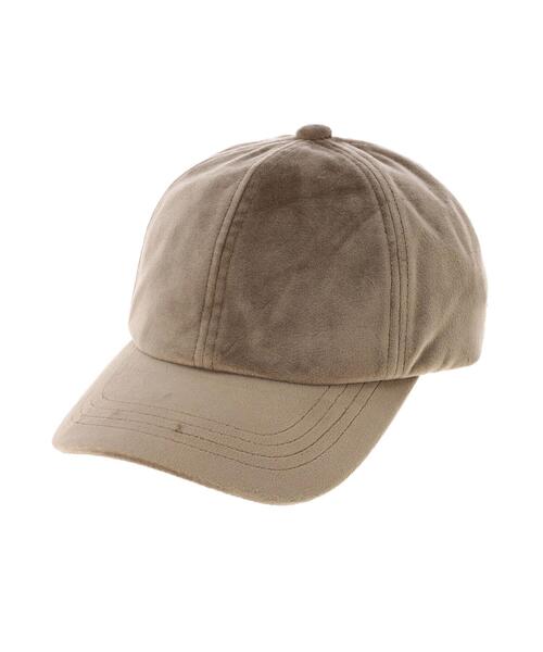 Green　Parks（グリーンパークス）の「・フェイクスエードキャップ＊（キャップ・レディース・チャコールグレー/ライトグレー/ブラウン/ピンク・FREE）」の5枚目の写真
