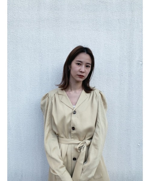 M_（エムアンダーバー）の「【M_】OPEN COLLAR ドレス（ワンピース 