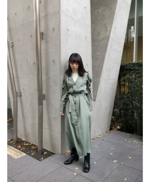 M_（エムアンダーバー）の「【M_】OPEN COLLAR ドレス（ワンピース 