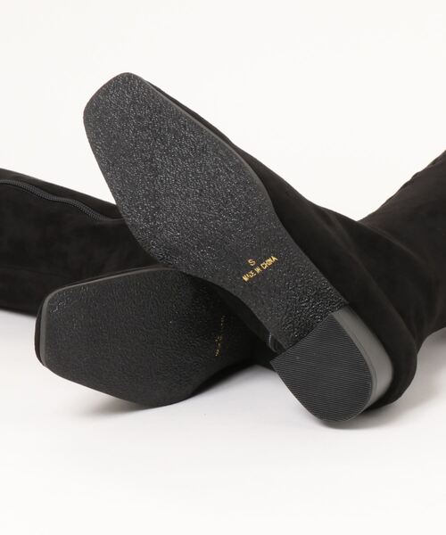 KOBE LETTUCE（コウベレタス）の「スクエアトゥスリムシルエットロングブーツ（ブーツ・レディース・ブラック/ダークブラウン/ブラック系その他/アイボリー・LL/S/M/L）」の12枚目の写真