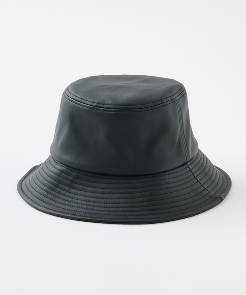 one after another NICE CLAUP（ワンアフターアナザーナイスクラップ）の「レザーバケットハット（ハット・レディース・アイボリー/ブラック/ブラウン・FREE）」の15枚目の写真