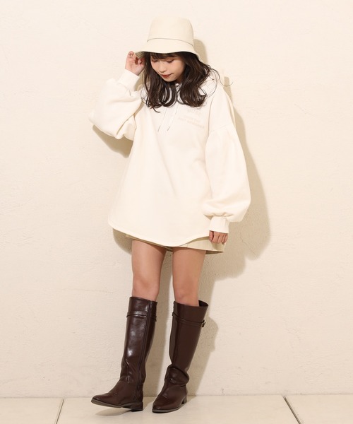 one after another NICE CLAUP（ワンアフターアナザーナイスクラップ）の「レザーバケットハット（ハット・レディース・アイボリー/ブラック/ブラウン・FREE）」の13枚目の写真